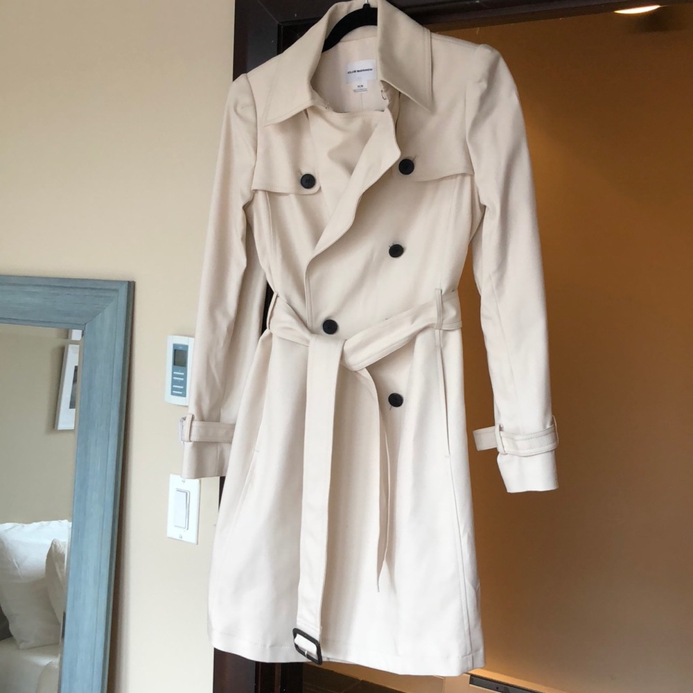 Cream Club Monaco Trench Coat - NEW WITH TAGS